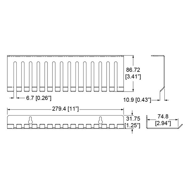 Wall Mount Cable Organiser R1316