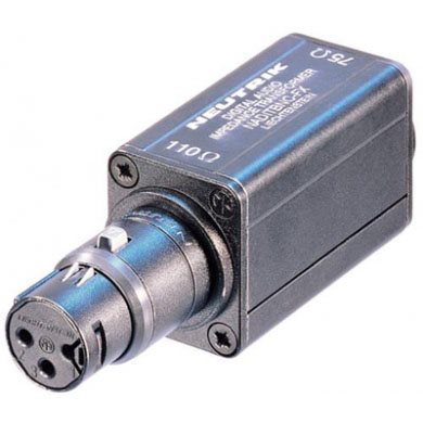 Neutrik Adaptor Aes/ebu (110r/75r) Bnc-xlr F Plug Naditbnc-fx