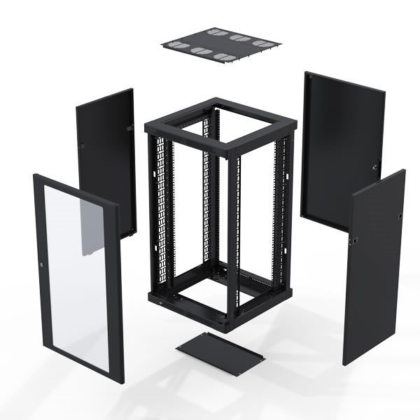 22u Rack Enclosure M6 Rail 600mm / 23.62in X 800mm / 31.50in R4086-22uk