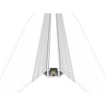 LED Profile 2m 15x15mm Plaster-in Outer Corners White Finish Ledal45m2w