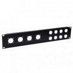 2U Rack Panel Punched for 4 x G-Series and 8 x D-Series Connectors,R1273MPR/2UK