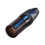Neutrik Xlr 5 Pin Male Cable Black Body Gold Pins Nc5mxx-b Connector