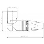 Neutrik Xlr 7 Pin Male Right Angle Cable Nc7mrx Connector