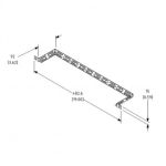 19in Rack 92mm / 3.6" Cable Support Tie Bar, R1311-2a