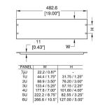 6u Flanged 19in Rack Panel Blank R1268/6uk