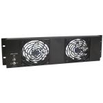3u Rack Fan Panel - Double Fans Fp02-q-3u
