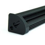 Mounting Brackets Pair For Led Aluminium Profile Black
