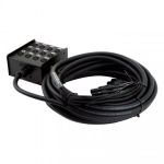 30m 8 Way Male - Female Xlr Multicore Stage Box To Braided Tails