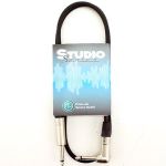 1m Comus Black Guitar Instrument Cable With Neutrik Connectors