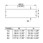 2u Rack Panel Black R1285/2uk