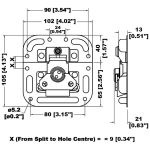 Butterfly Catch Surface Mount Lockable MOL L405/927