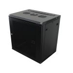 Wall Mount Rack Enclosure 12u 450mm/17.72 Inch Deep 1032 Rack Rail Black Perforated Door R6412v-1032