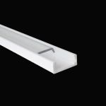 White 1m 6mm Aluminium Profile For Led Flex Ledal06w