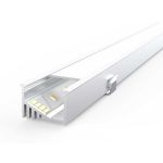 Recessed LED Profile, 1m Kit 19mm Wide With Internal Angle Mount Ledal42