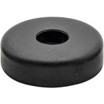 Medium Rubber Foot with Steel Washer and M6 Thread - 10mm High, F1687/M6