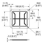 Recessed Rubber Cable Feedthrough Dish 160 X 160mm D053510cmz