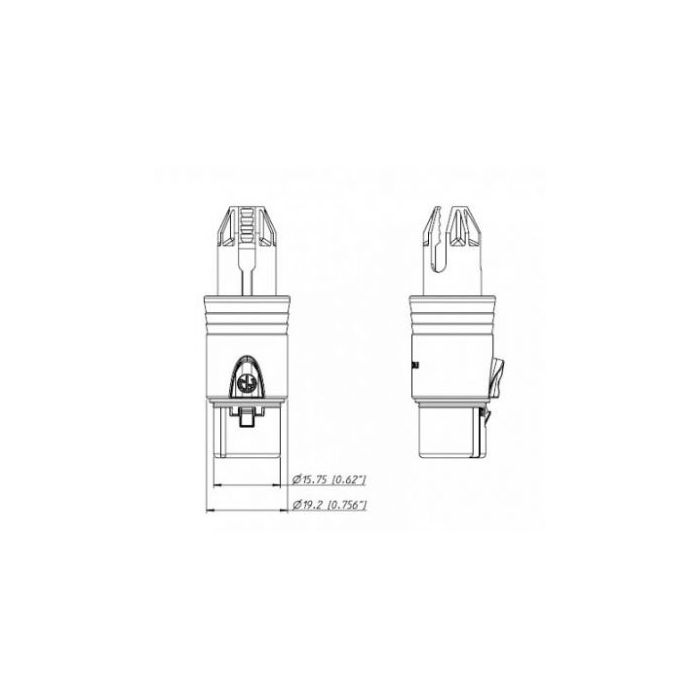 Neutrik Nc3mxx-wob Xlr 3 Pin Female Connector No Boot Disassembled