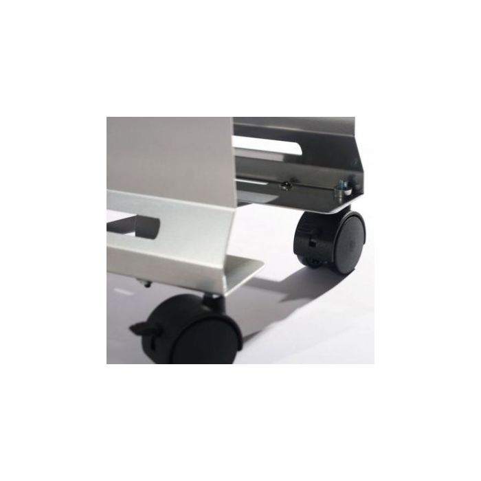 Cpu Holder Adjustable Pc Trolley Black With Swivel/braked Castors Cpu-23b