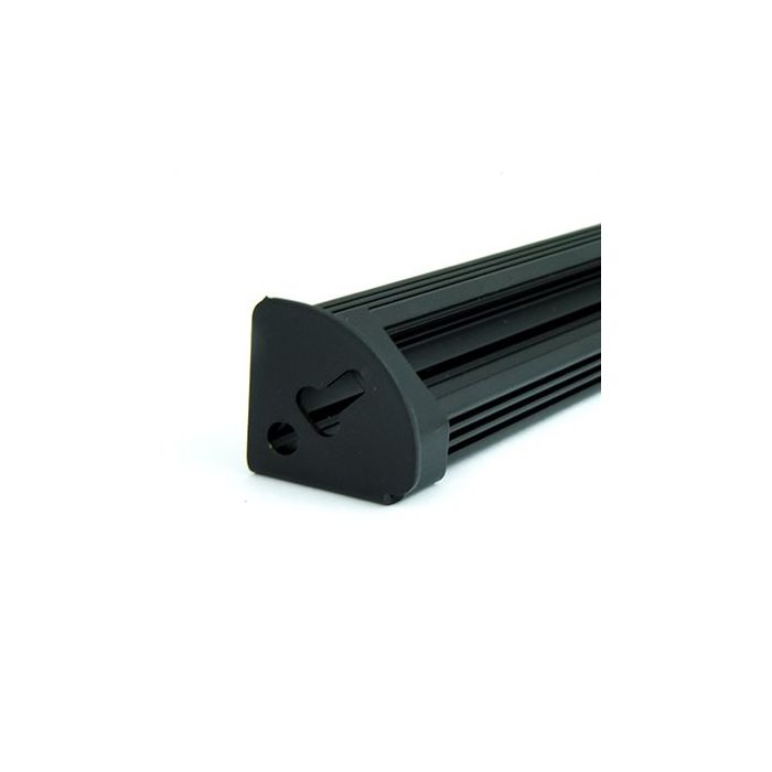 Mounting Brackets Pair For Led Aluminium Profile Black
