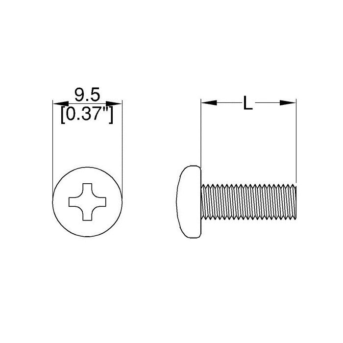Rack Screw 10/32 Unf - Priced Per Screw U5200