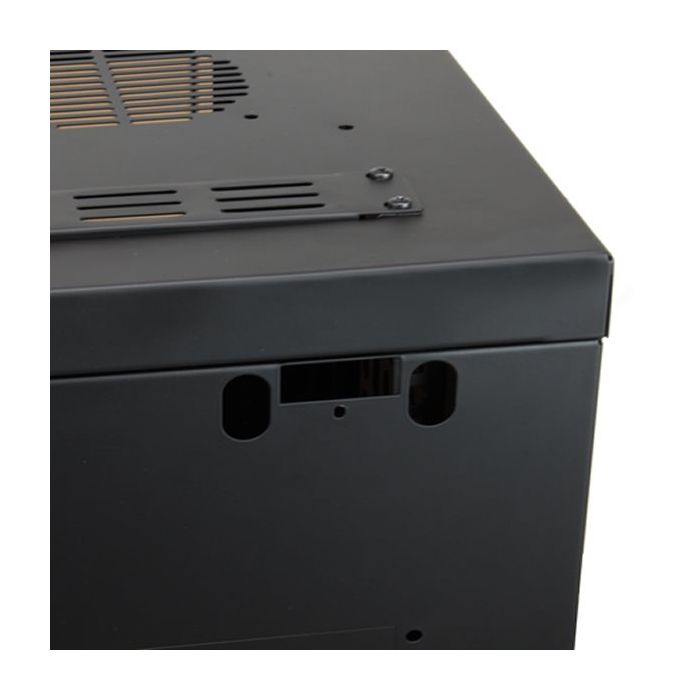 Wall Mount Rack Enclosure 18u 450mm/17.72 Inch Deep M6 Rack Rail Black Perforated Door R6418v-m6