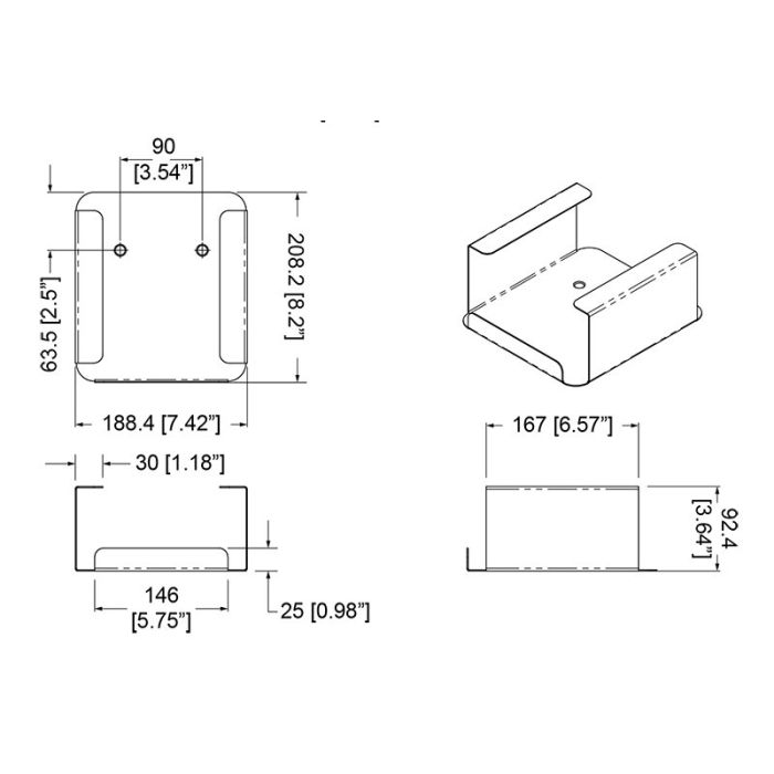 Wall Bracket Sonos Connect Amp Wb-zp120-b