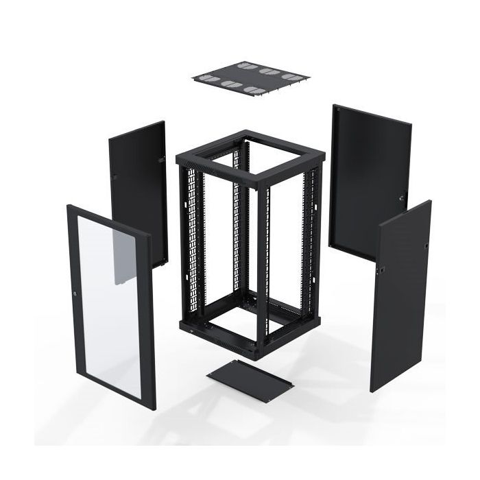 22u Rack Enclosure 1032 Rail 600mm / 23.62in X 1000mm / 39.37in R5106-v-22uk