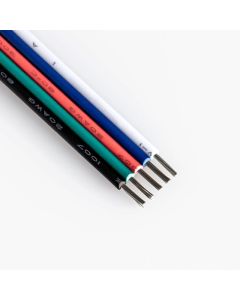 5 Core Flat 20awg Bck/gr/red/blue/wh Stranded Copper Ca5f20v2