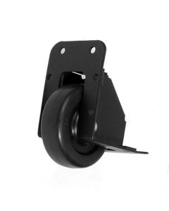 64mm / 2.52" Non-rattle Recessed Black Castor (black Steel) W2060k