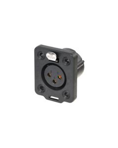 Neutrik Xlr 3 Pin Female Heavy Duty Ip65 Top Nc3fdx-top Connector