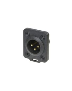 Neutrik Xlr 3 Pin Male Heavy Duty Ip65 Nc3mdx-top Connector
