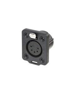 Neutrik Xlr 5 Pin Female Heavy Duty Chassis Ip65 Top, Nc5fdx-top