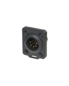 Neutrik Xlr 5 Pin Male Chassis Heavy Duty Ip65 Top Nc5mdx-top