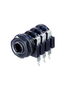 Neutrik Horizontal Jack (all Contacts Switched), 3-pole Nys219