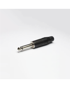 1/4" Mono Jack Plug Black Finish Acpm-kb Connector