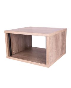 6u Nebraska Oak Effect Flat Pack Credenza - Depth: 500mm (19.69in) R8600-500-6uno