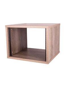 8u Nebraska Oak Effect Flat Pack Credenza - Depth: 500mm (19.69in) R8600-500-8uno