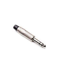 1/4" Stereo Jack Plug, Satin Finish Gold Contacts Acps-kn-au