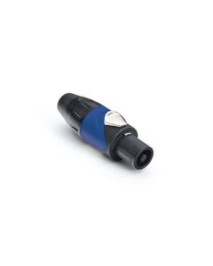 Sp Cable 4 Pole Connector Black Metal Blue Sleeve Screw Contact Sp-4-fb