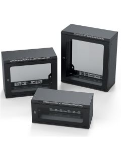 Wall Mount Rack Enclosure With Removable Shell (10u, 250mm / 9.8" Deep, M6 Threaded Rails) R6225-10uk