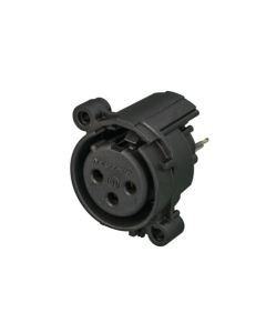 Neutrik Xlr 3 Pin Female Chassis Vertical With Retention Spring Nc3fav-0