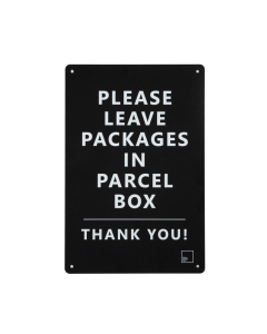 Parcel Box Delivery Placard Pbxwpb