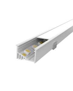 1m White Kit 19mm Wide Recessed Profile With Internal Angle Mount Ledal42w