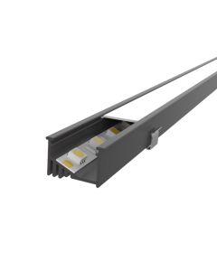2m Black Kit 19mm Wide Recessed Profile With Internal Angle Mount Ledal42m2b