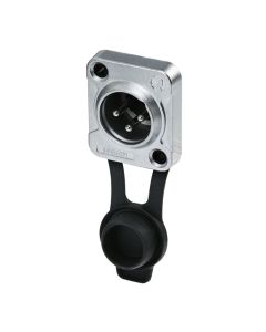 Neutrik Xlr 3 Pin Male Chassis Dlx Series Rrx3m-z-000-0 Connector