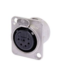 Neutrik Xlr 6 Pin Female Chassis Unified Nc5fd-l-1 Old Style Nc6fd-l-1
