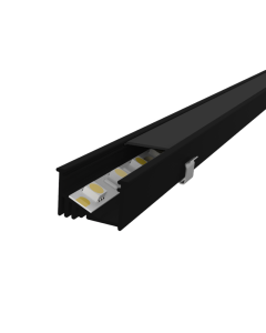 3m Furniture joinery Profile With Internal Angle Mount, Black