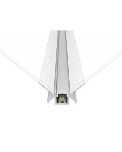 2m 15x15mm Plaster-in Profile For Inner Corners, With White Finish Ledal44m2w