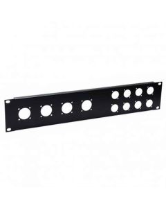 2U Rack Panel Punched for 4 x G-Series and 8 x D-Series Connectors,R1273MPR/2UK