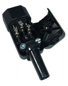 Iec In-line Shrouded Plug 10 Amp Easy Connection Artnr-749 Connector